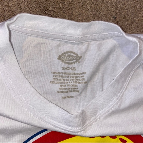 Dickies Girls’ Short Sleeve Logo T-Shirt White (small) - Picture 3 of 4